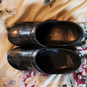 Dansko clogs zebra stripe